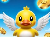A Duck Collecting Coins