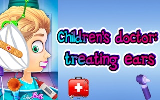 Children’s Doctor Treating Ears