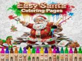 Easy Santa Coloring Pages