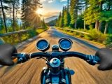 Motorcycle Racer. Road Mayhem