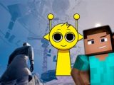 Only Up at Minecraft & Sprunki