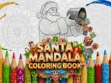 Santa Mandala Coloring Book