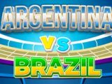 Match Football Brazil or Argentina