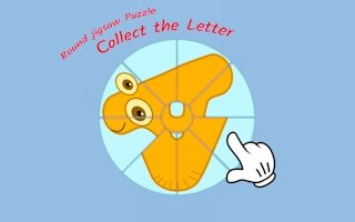 Round jigsaw Puzzle – Collect the Letter