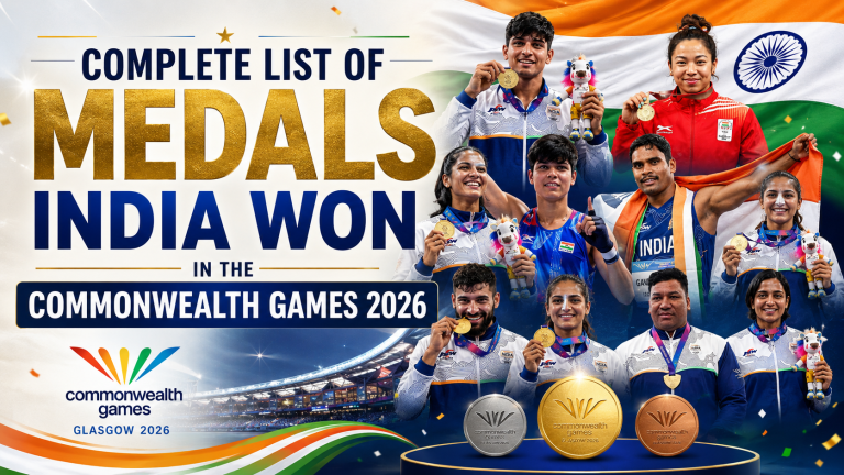Complete List of Medals India Won in the Commonwealth Games 2026